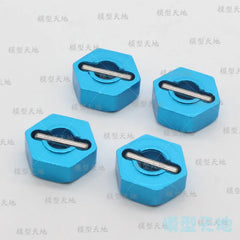 HSP 102042 122042 Aluminum Alloy Metal Wheel Hex Nut 12MM Drive Hubs 02100 1/10 Upgrade Parts For 94122 94123 94111 94108 94177