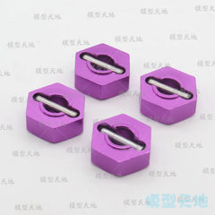 HSP 102042 122042 Aluminum Alloy Metal Wheel Hex Nut 12MM Drive Hubs 02100 1/10 Upgrade Parts For 94122 94123 94111 94108 94177