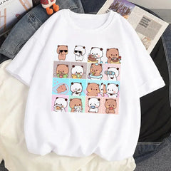 Bubu Dudu top women comic graphic Tee female designer clothing