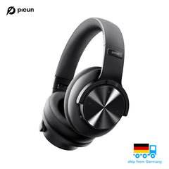 Picun B8 Bluetooth Headphones 120H Playtime Headset Wireless Bluetooth 3EQ Mode Low Latency Hands-Free Calls Over Ear Headphones