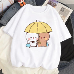 Bubu Dudu top women comic graphic Tee female designer clothing