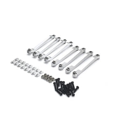 8pcs Metal Chassis Pull Rods Fixed Link Suspension Tie Rod For MN D90 D91 D96 D99 D99S MN90 1/12 RC Car Upgrade Parts