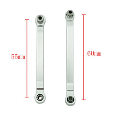 8pcs Metal Chassis Pull Rods Fixed Link Suspension Tie Rod For MN D90 D91 D96 D99 D99S MN90 1/12 RC Car Upgrade Parts