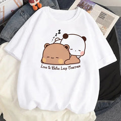Bubu Dudu top women comic graphic Tee female designer clothing