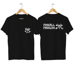 Pown-Peralta Bones Men's Casual High Quality T-Shirt Summer Street Comfort Breathable Top Plus Size Black Skateboard Clothing