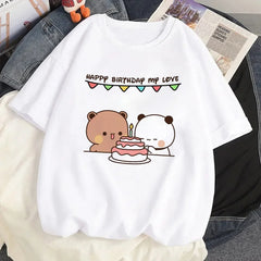 Bubu Dudu top women comic graphic Tee female designer clothing