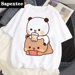 Bubu Dudu top women comic graphic Tee female designer clothing
