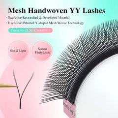 NAGARAKU YY Shape Double/Three Split Tips Triple Top Interlaced Root Eyelash Extensions Eyelashes