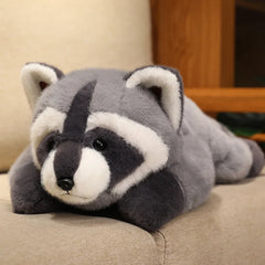 40/55cm Kawaii Raccoon Plush Toy Lovely Raccoon Cute Soft Stuffed Animals Doll Pillow For Birthday Gift