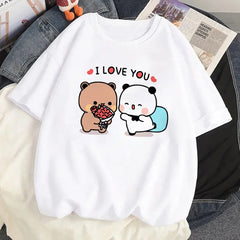 Bubu Dudu top women comic graphic Tee female designer clothing
