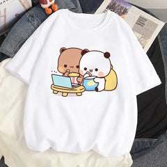 Bubu Dudu top women comic graphic Tee female designer clothing