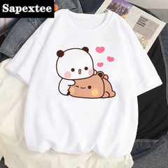 Bubu Dudu top women comic graphic Tee female designer clothing