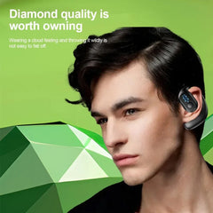 Bluetooth 5.4 Wireless Earphone Lightweight Bone Conduction Headphone Ear Hook LED Display HD Calling Mic Surround Sound Earbud