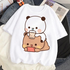 Bubu Dudu top women comic graphic Tee female designer clothing