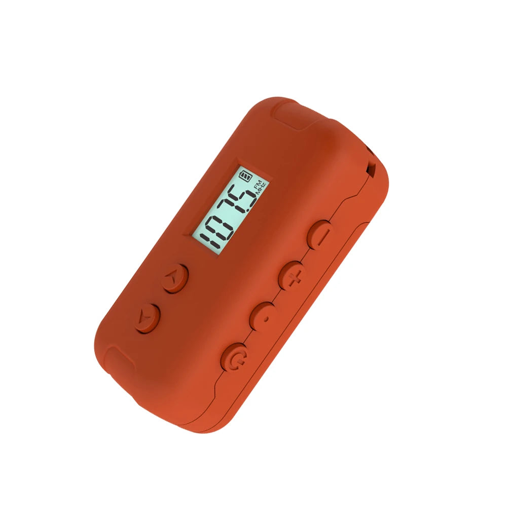 New Pocket FM Radio Portable Mini 50-108MHZ Radio Receiver with LCD Display 3.5mm Earphone Time Display 2*AAA Power Supply