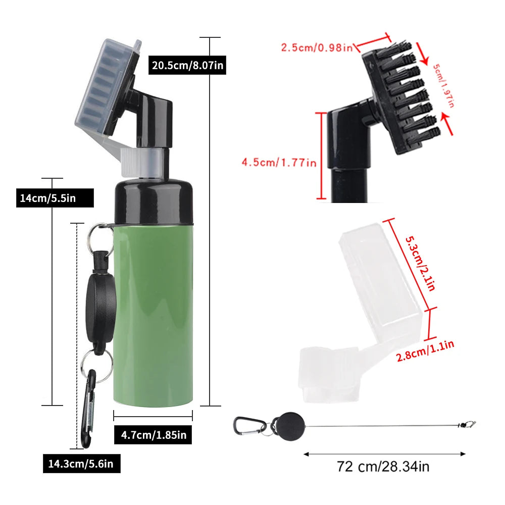 Golf Club Brush Golf Groove Cleaning Brush 2 Sided Golf Putter Wedge Ball Groove Cleaner Kit Cleaning Tool Golf Accessories