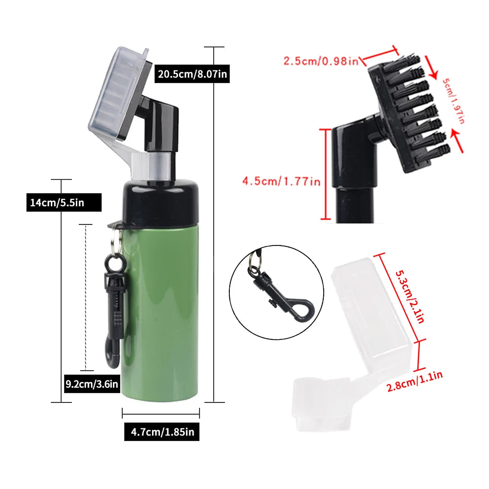 Golf Club Brush Golf Groove Cleaning Brush 2 Sided Golf Putter Wedge Ball Groove Cleaner Kit Cleaning Tool Golf Accessories