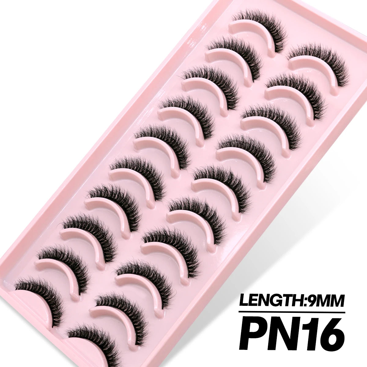 GROINNEYA 5/10 Pairs 3D Faux Mink Lashes Fluffy Soft Full Thick Wispy Natural long False Eyelashes Curly lashes wholesale lashes