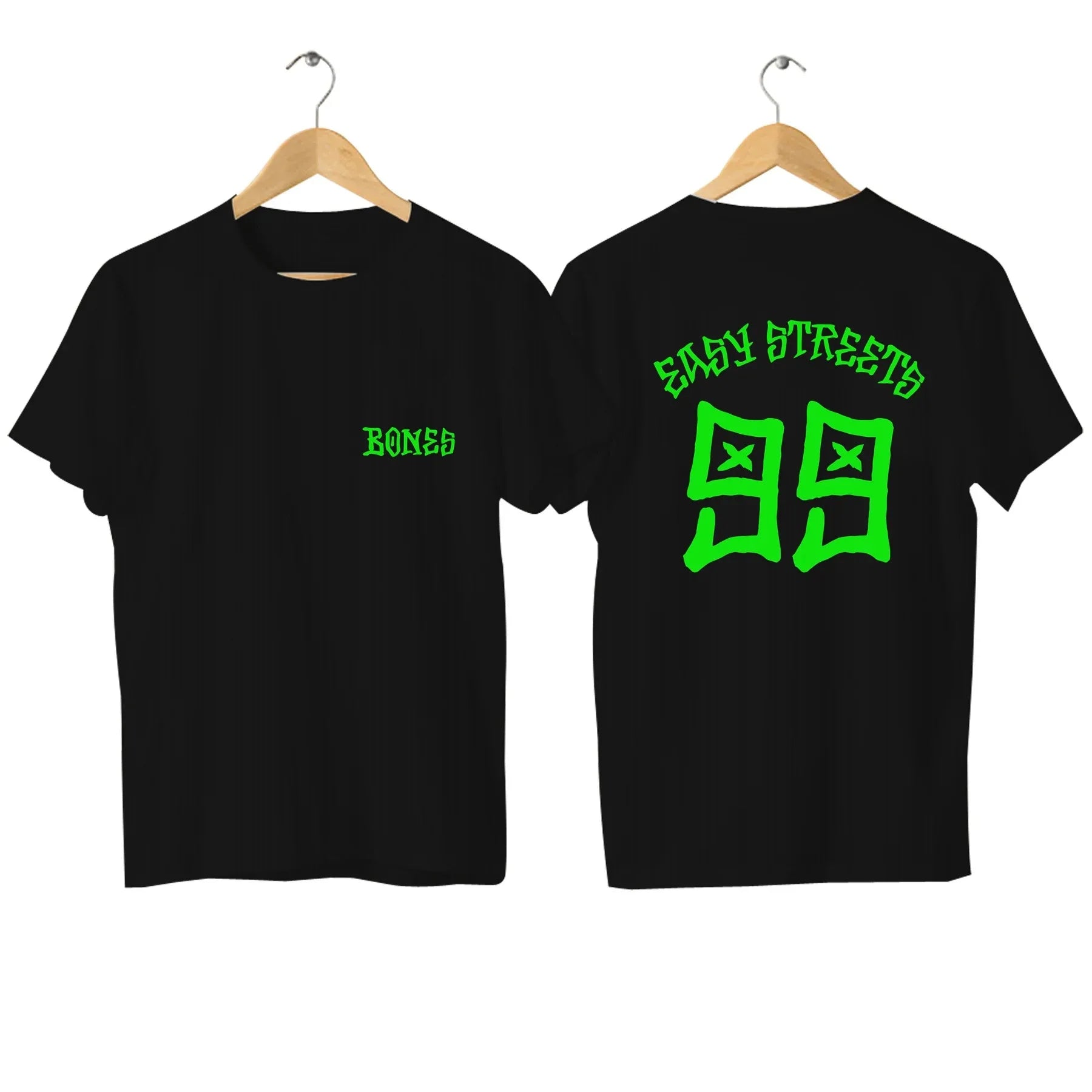 Pown-Peralta Bones Men's Casual High Quality T-Shirt Summer Street Comfort Breathable Top Plus Size Black Skateboard Clothing