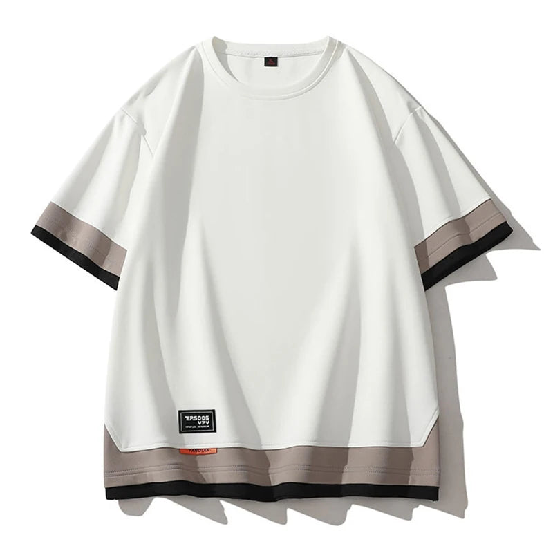 Plus Size 7XL 8XL T-Shirts Men Drop Shoulder Summer Male Tshirts Janpn Style T Shirts Oversized Clothes Man Top Tees Free Ship