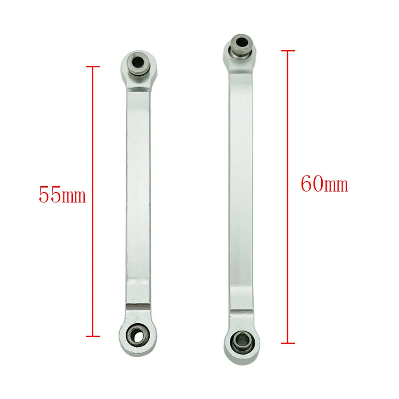 8pcs Metal Chassis Pull Rods Fixed Link Suspension Tie Rod For MN D90 D91 D96 D99 D99S MN90 1/12 RC Car Upgrade Parts