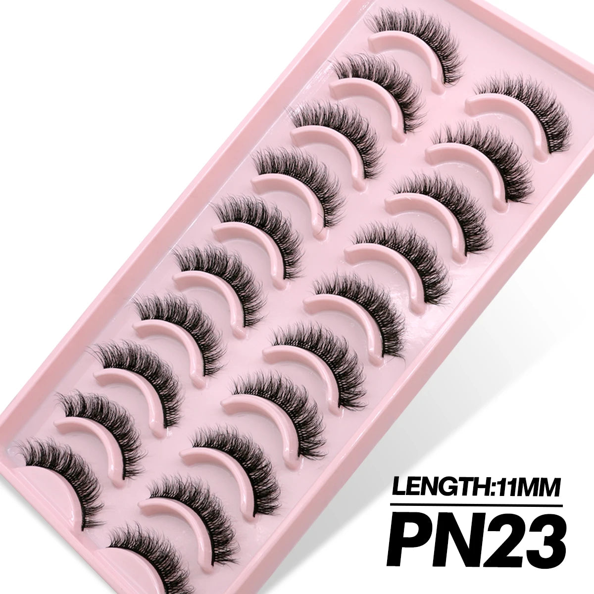 GROINNEYA 5/10 Pairs 3D Faux Mink Lashes Fluffy Soft Full Thick Wispy Natural long False Eyelashes Curly lashes wholesale lashes