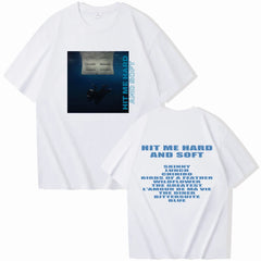 Hit Me Hard And Soft Billie T-shirt O-Neck Short Sleeve Shirts Fans Gift