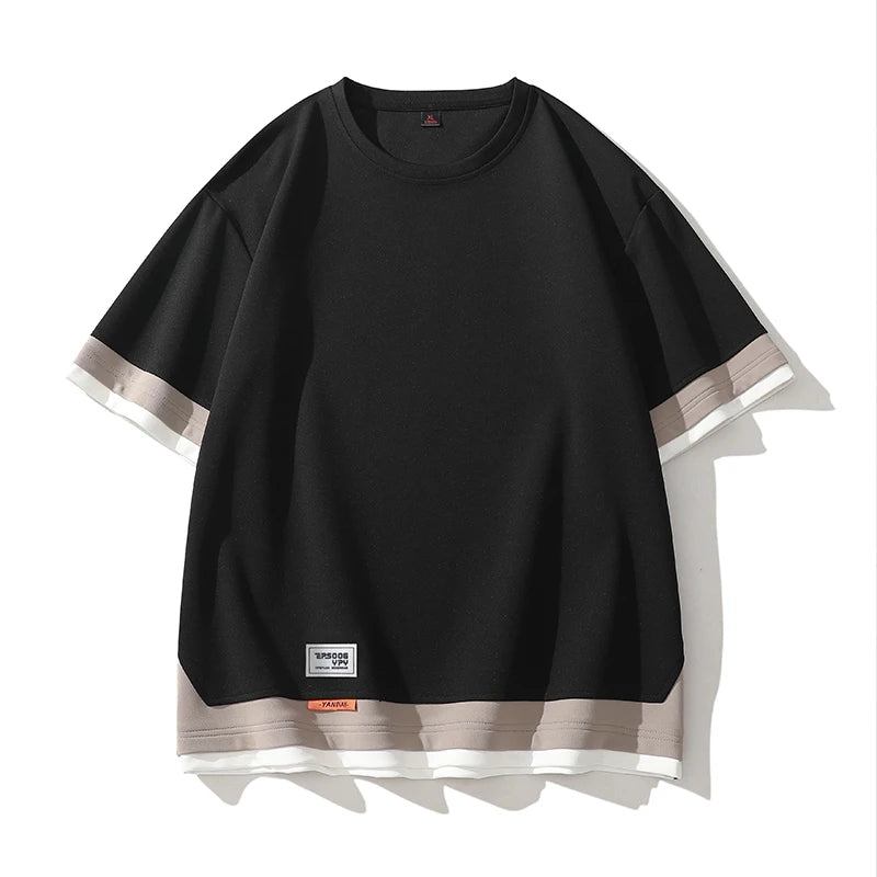 Plus Size 7XL 8XL T-Shirts Men Drop Shoulder Summer Male Tshirts Janpn Style T Shirts Oversized Clothes Man Top Tees Free Ship