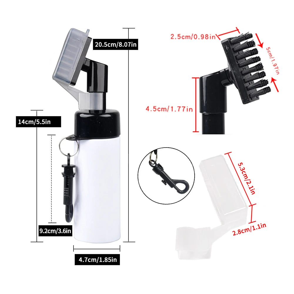 Golf Club Brush Golf Groove Cleaning Brush 2 Sided Golf Putter Wedge Ball Groove Cleaner Kit Cleaning Tool Golf Accessories