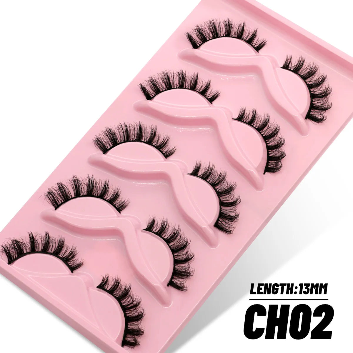 GROINNEYA 5/10 Pairs 3D Faux Mink Lashes Fluffy Soft Full Thick Wispy Natural long False Eyelashes Curly lashes wholesale lashes