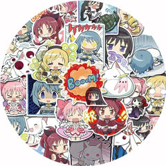 10/30/48pcs Anime Puella Magi Madoka Magica Stickers Kawaii Cartoon Girl Kaname Madoka Akemi Homura Decals for Laptop Phone Bike