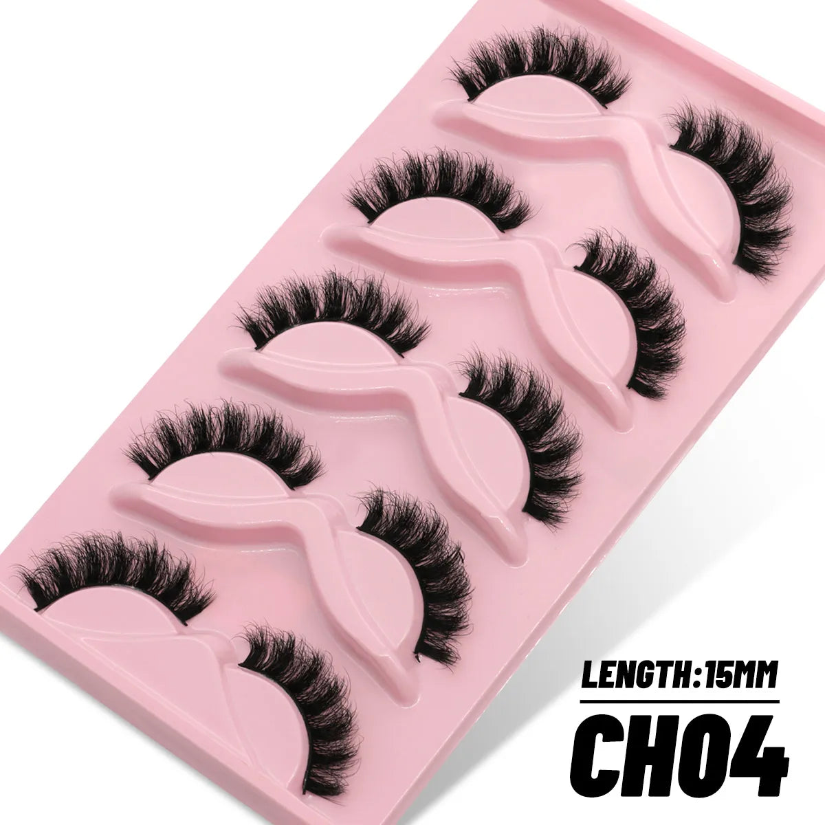 GROINNEYA 5/10 Pairs 3D Faux Mink Lashes Fluffy Soft Full Thick Wispy Natural long False Eyelashes Curly lashes wholesale lashes