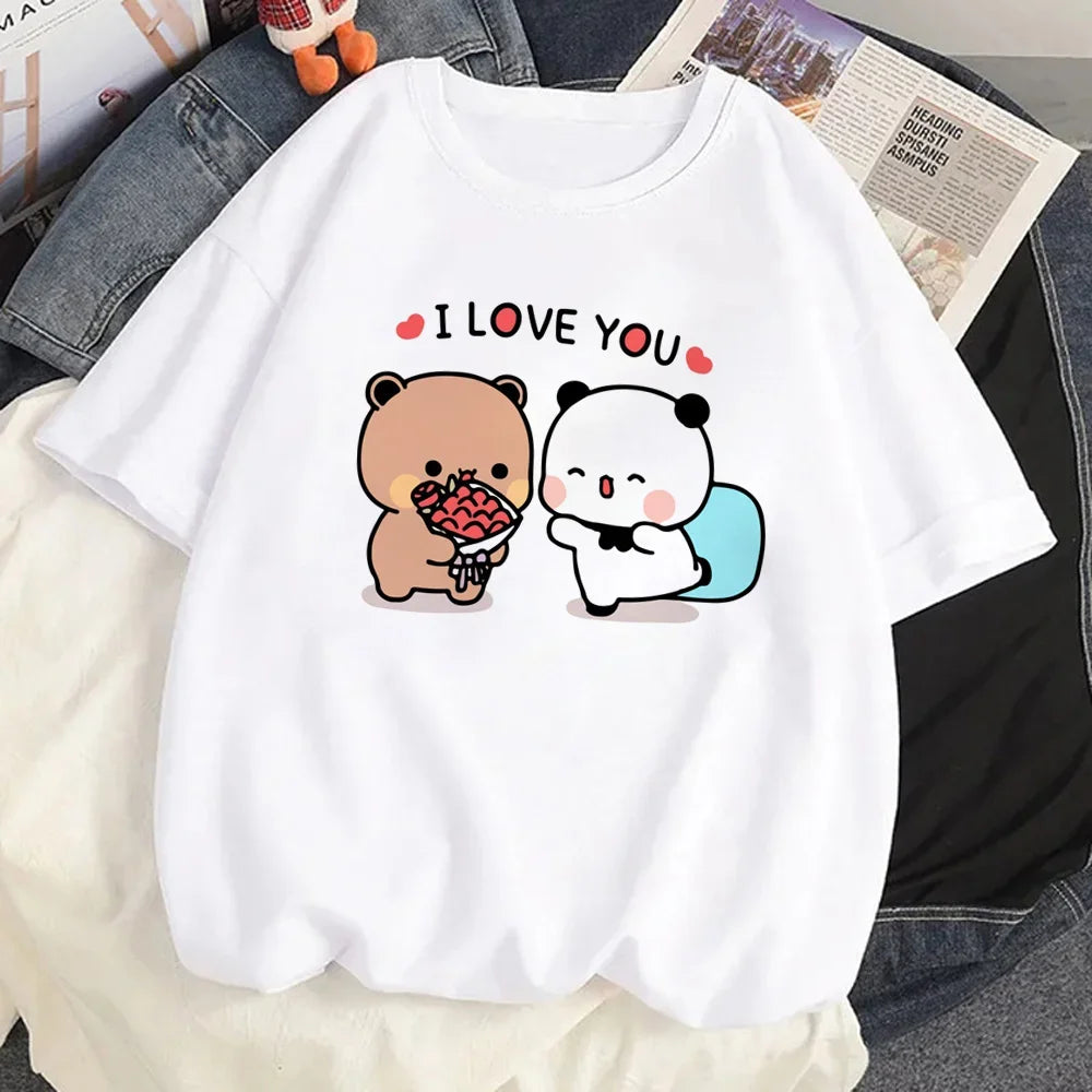 Bubu Dudu top women comic graphic Tee female designer clothing