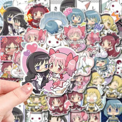 10/30/48pcs Anime Puella Magi Madoka Magica Stickers Kawaii Cartoon Girl Kaname Madoka Akemi Homura Decals for Laptop Phone Bike
