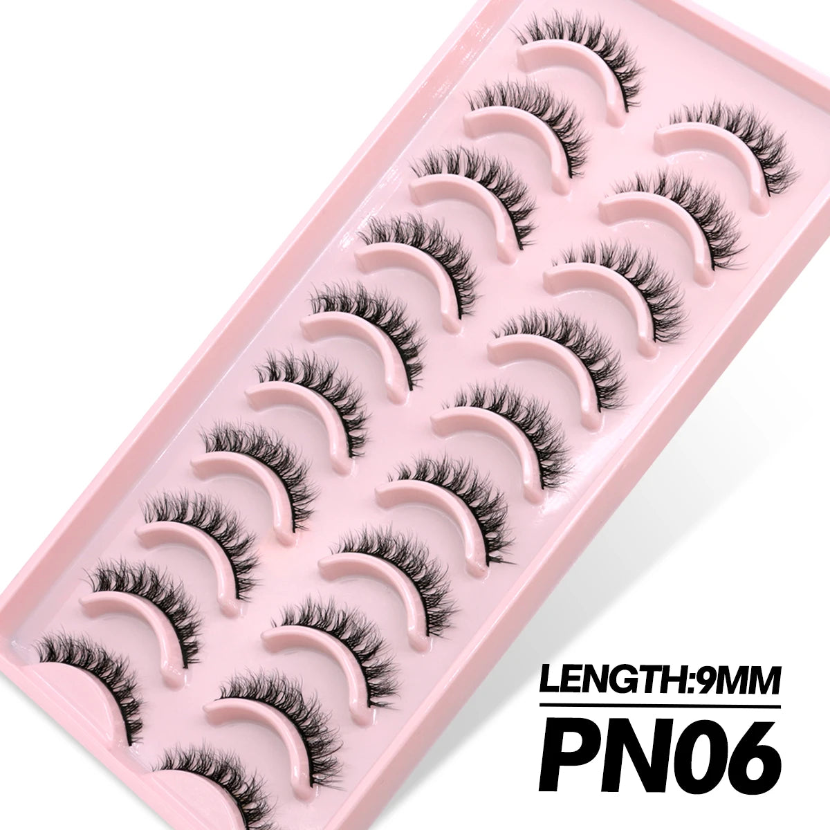 GROINNEYA 5/10 Pairs 3D Faux Mink Lashes Fluffy Soft Full Thick Wispy Natural long False Eyelashes Curly lashes wholesale lashes