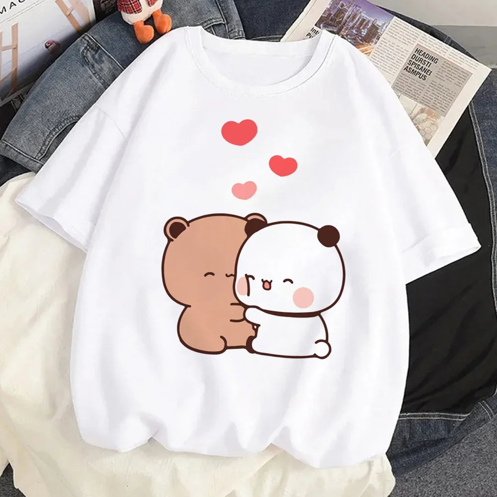 Bubu Dudu top women comic graphic Tee female designer clothing
