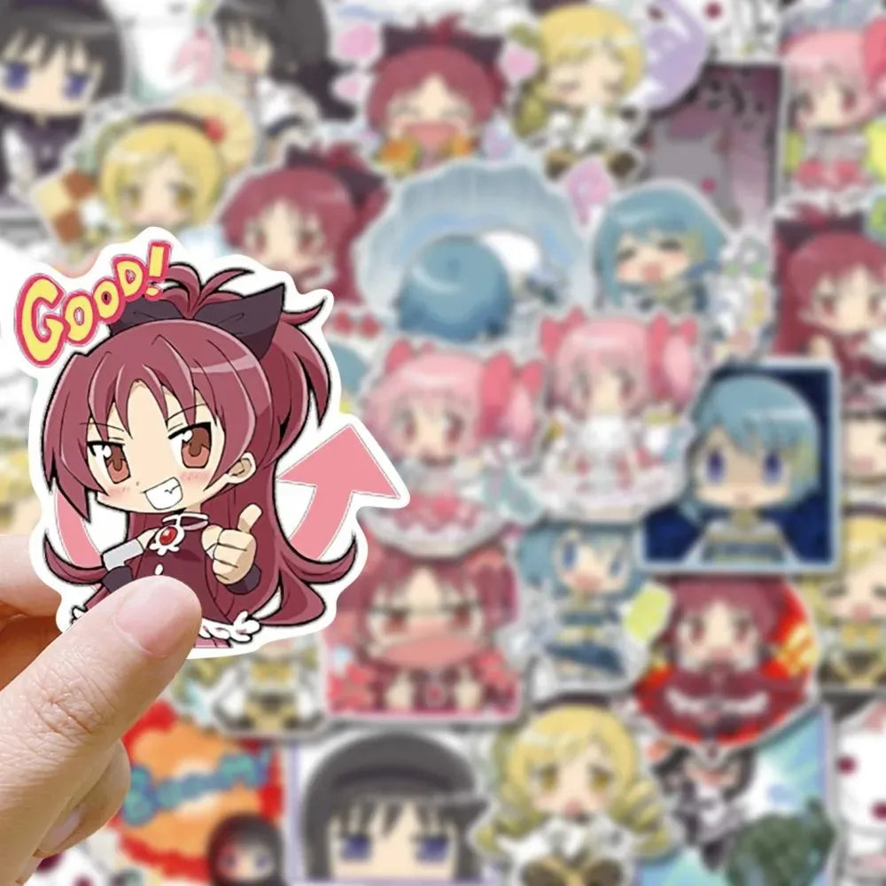 10/30/48pcs Anime Puella Magi Madoka Magica Stickers Kawaii Cartoon Girl Kaname Madoka Akemi Homura Decals for Laptop Phone Bike