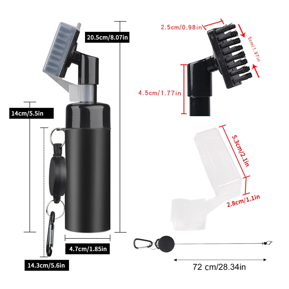 Golf Club Brush Golf Groove Cleaning Brush 2 Sided Golf Putter Wedge Ball Groove Cleaner Kit Cleaning Tool Golf Accessories