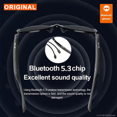 New Lecoo C8 Lite Earphones Wireless Bluetooth Glasses Headphones Light Weight Sunglasses Headset Outdoor Sports Music Earbuds