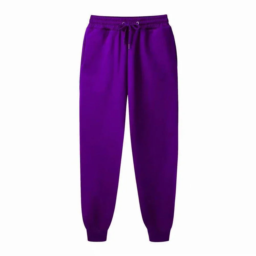 Men's Casual Sweatpants Running Sports Pants Workout Gym Jogging Long Pants Women Loose Drawstring Trousers Fashion 11 Colors