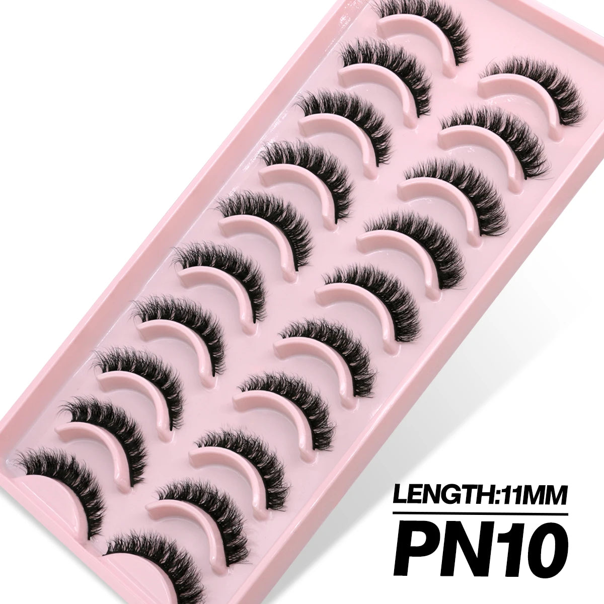 GROINNEYA 5/10 Pairs 3D Faux Mink Lashes Fluffy Soft Full Thick Wispy Natural long False Eyelashes Curly lashes wholesale lashes