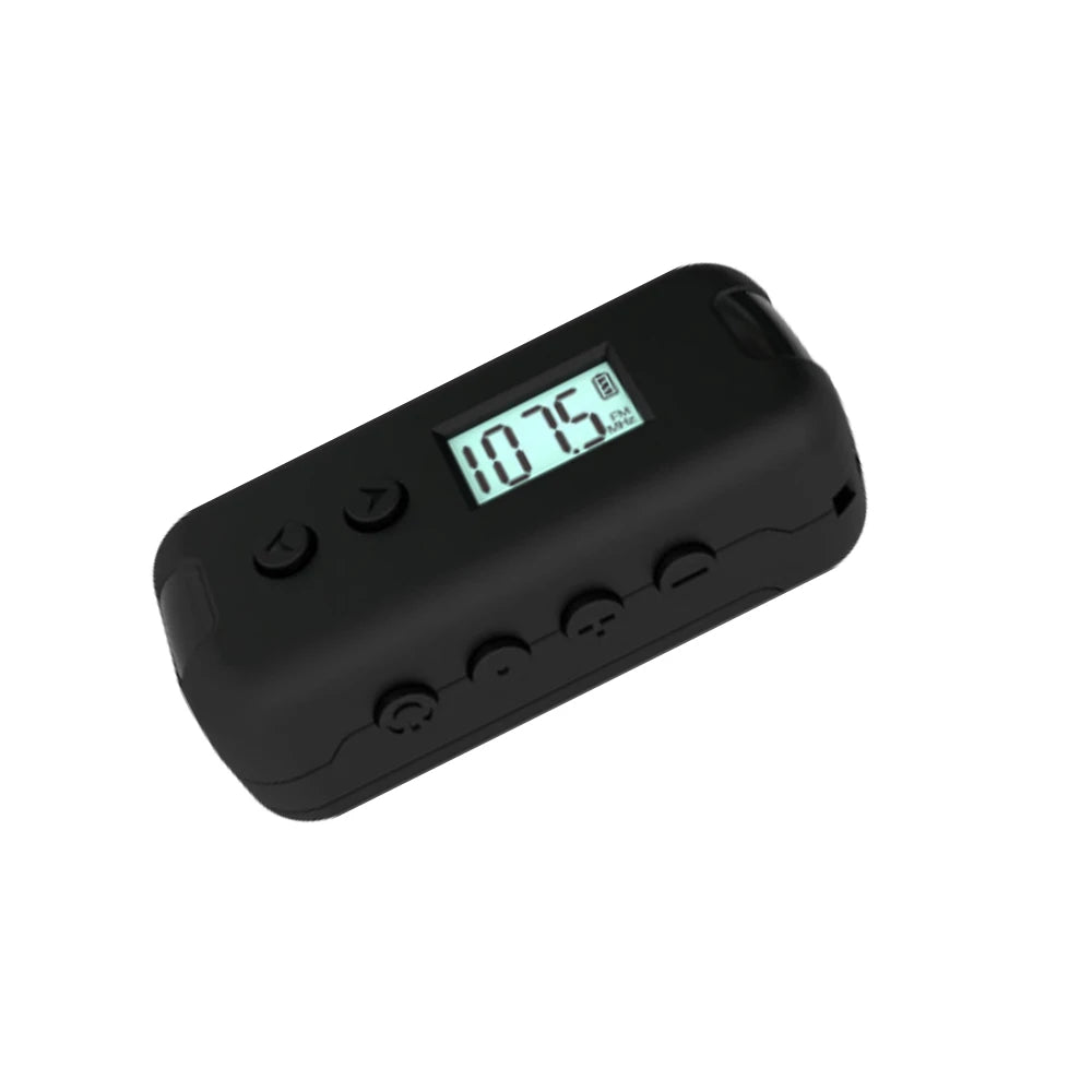 New Pocket FM Radio Portable Mini 50-108MHZ Radio Receiver with LCD Display 3.5mm Earphone Time Display 2*AAA Power Supply