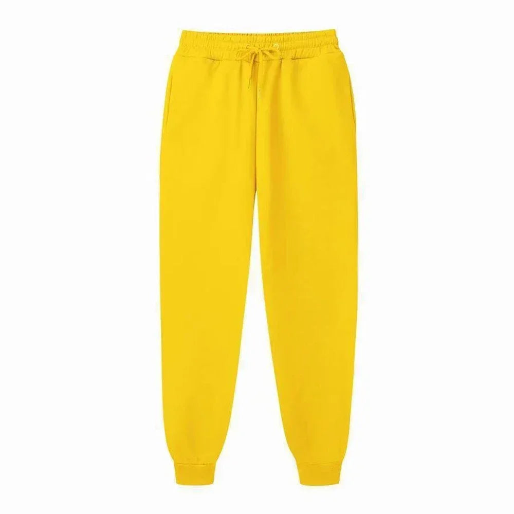 Men's Casual Sweatpants Running Sports Pants Workout Gym Jogging Long Pants Women Loose Drawstring Trousers Fashion 11 Colors
